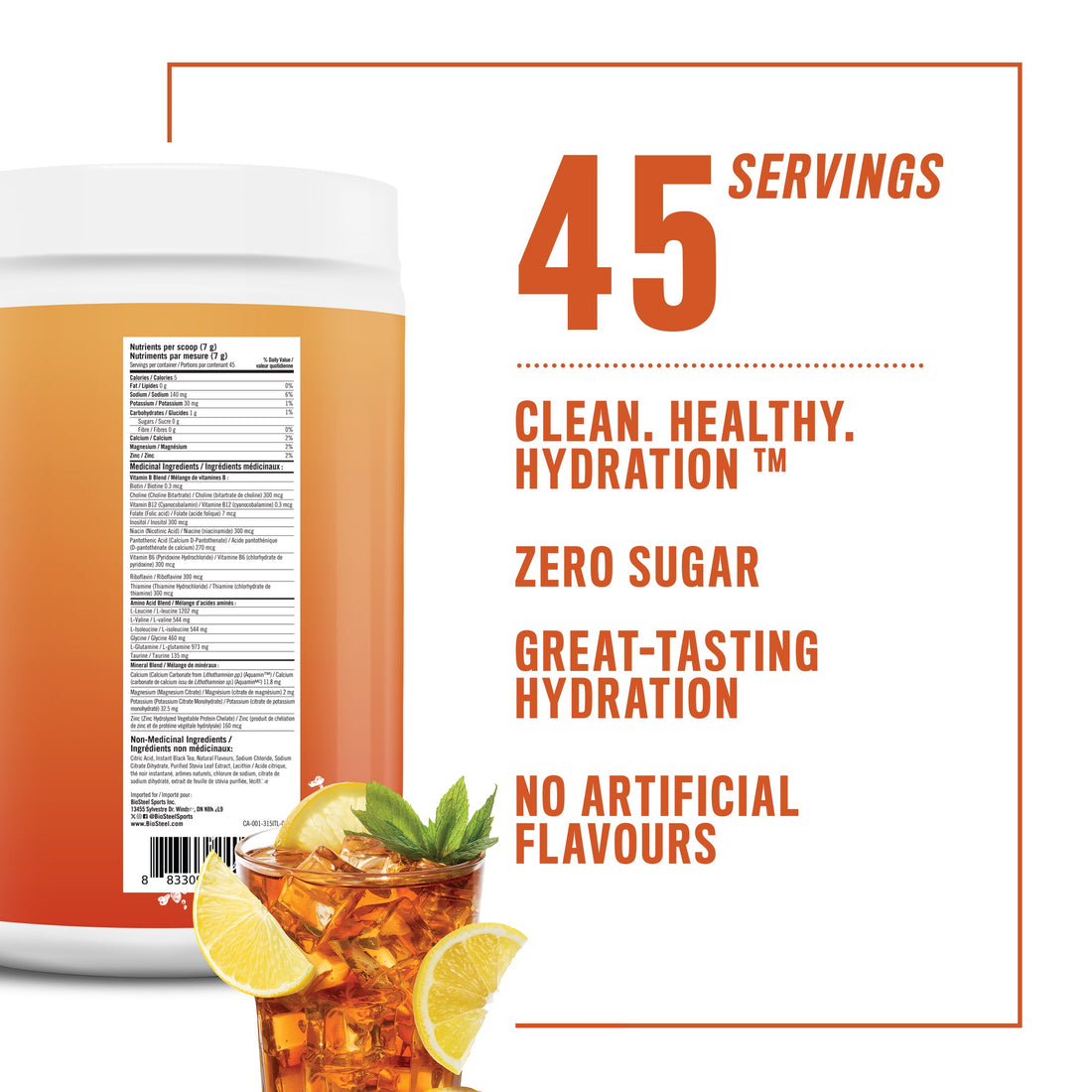 HYDRATION MIX / Iced Tea Lemonade - 45 Servings