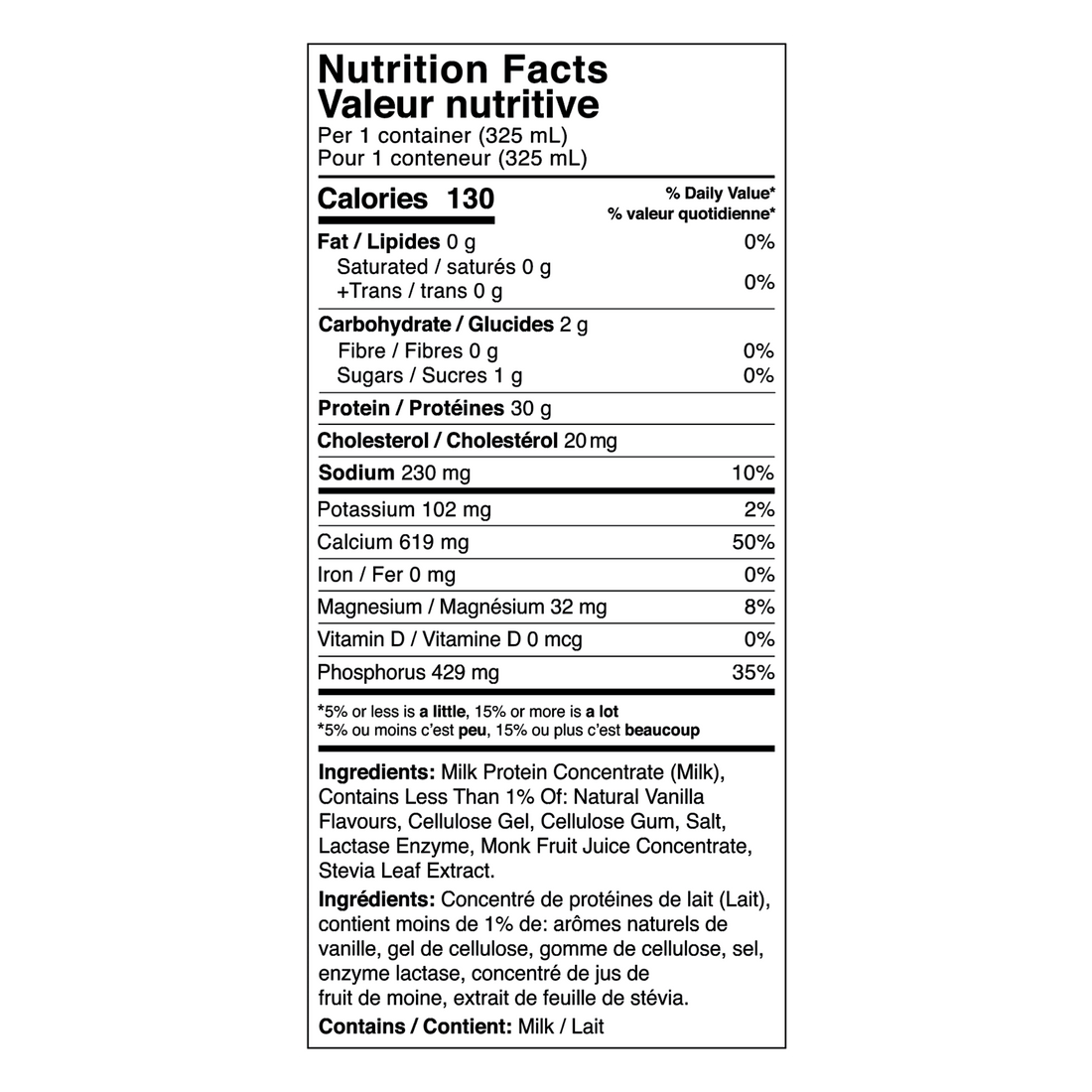 PROTEIN DRINK / Vanilla Milkshake - 18 Pack