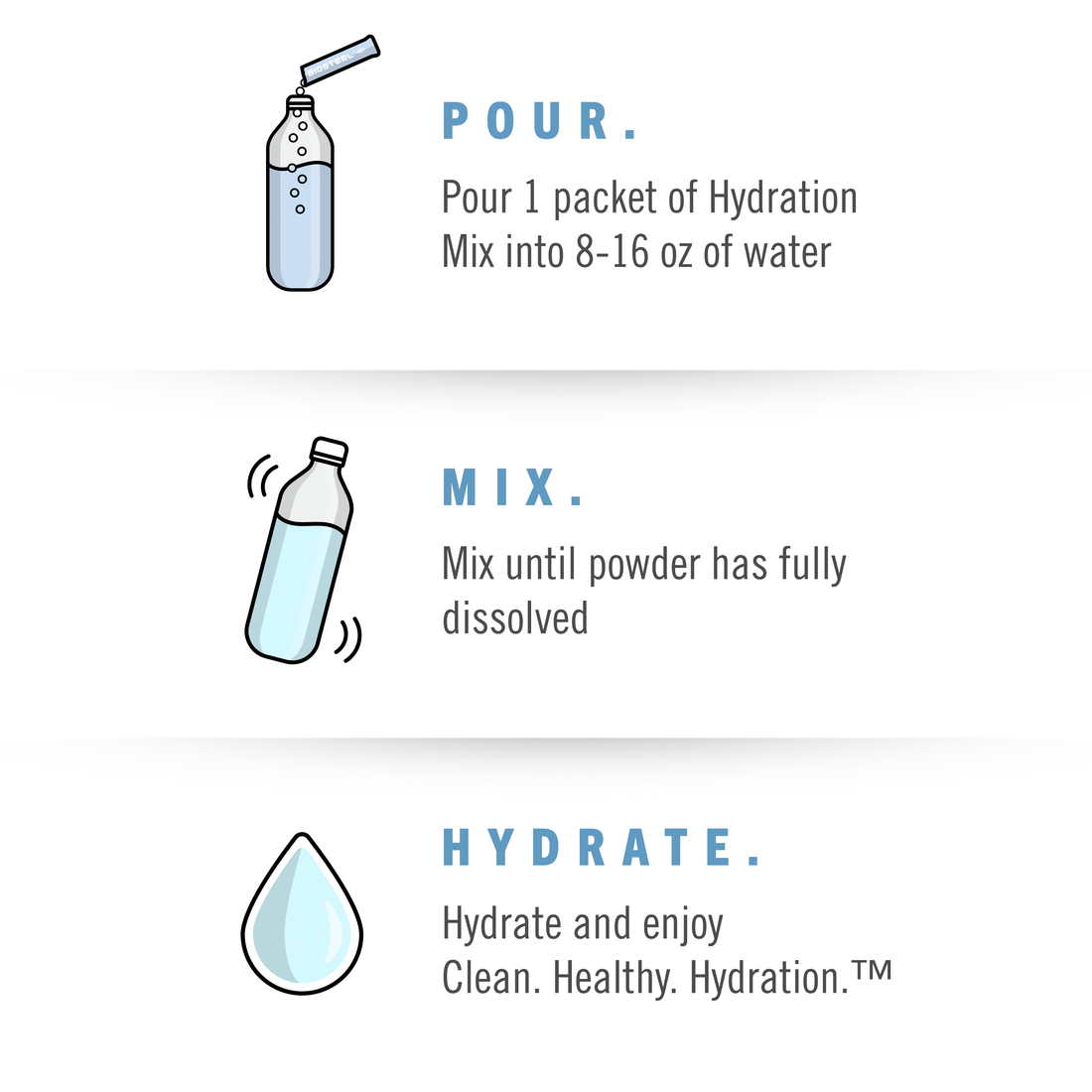 HYDRATION MIX / White Freeze - 24 Serving Packets