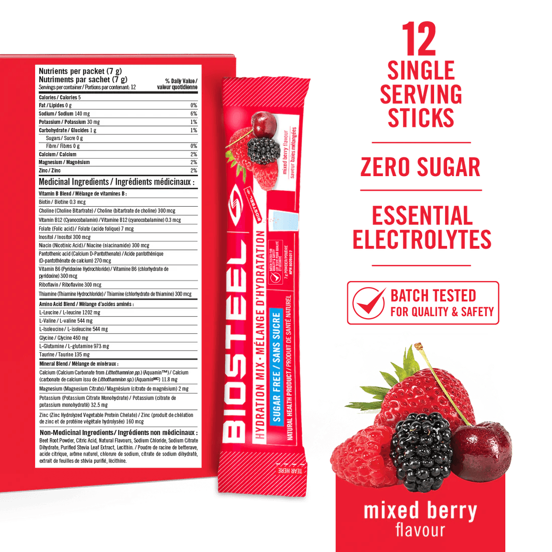 HYDRATION MIX / Mixed Berry - 12 Servings