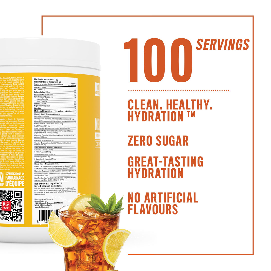 HYDRATION MIX / Iced Tea Lemonade - 100 Servings