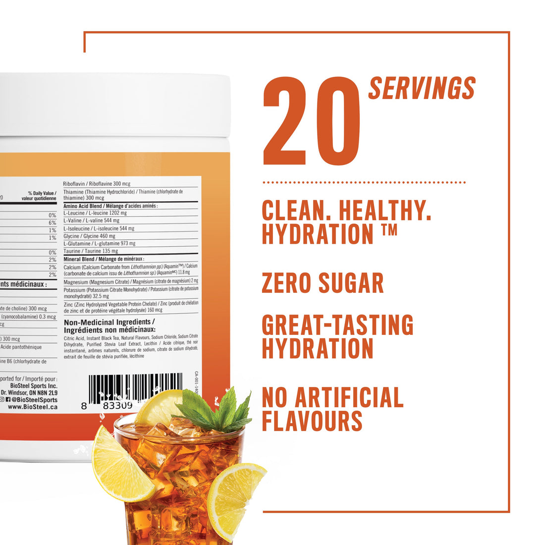 HYDRATION MIX / Iced Tea Lemonade - 20 Servings
