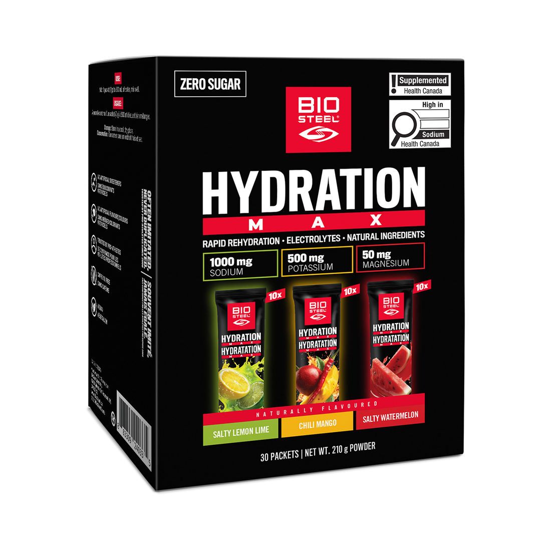 Hydration MAX / Variety Pack - 30 Packets (Salty Lemon Lime, Chili Mango, Salty Watermelon)