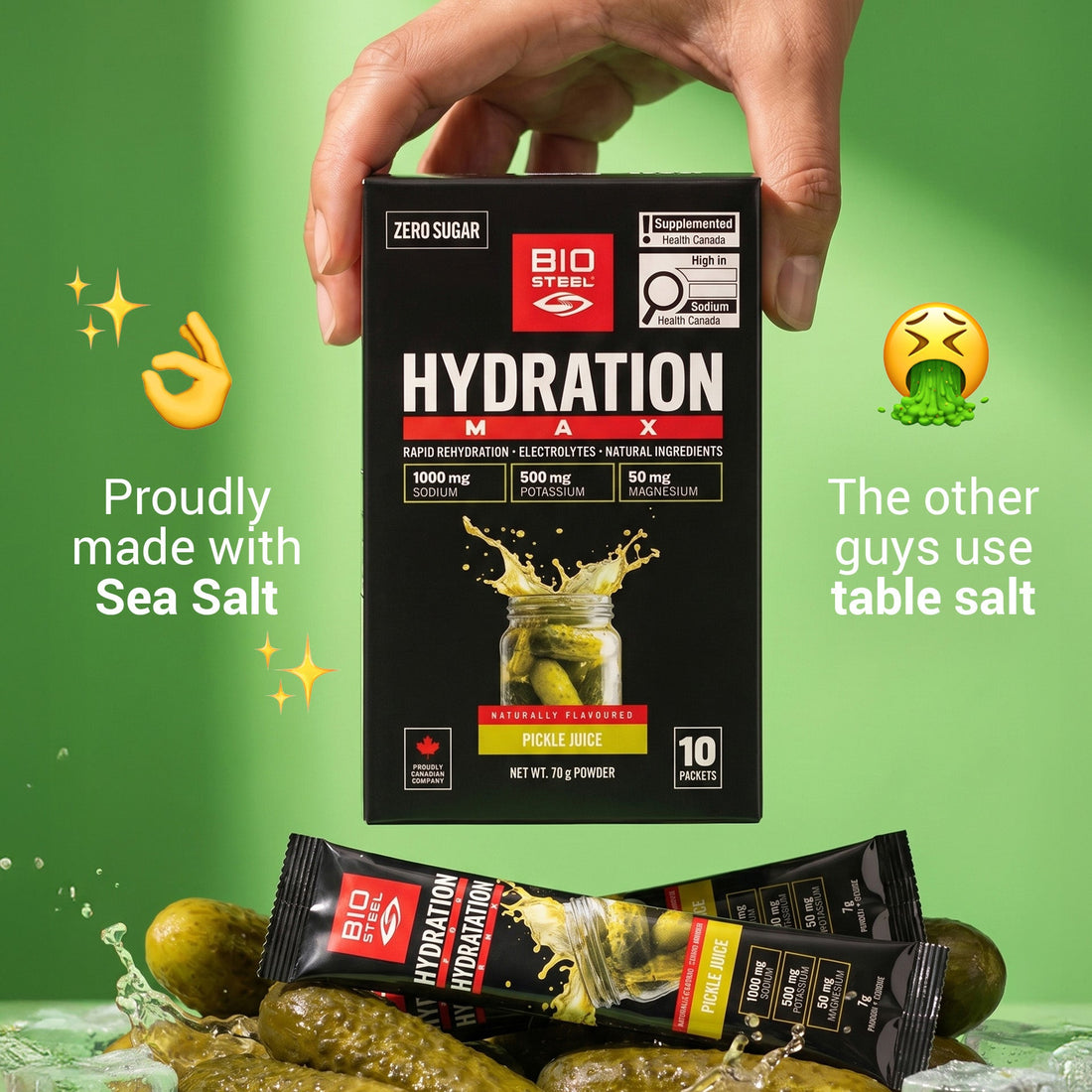 Hydration MAX / Pickle Juice - 10 Packets