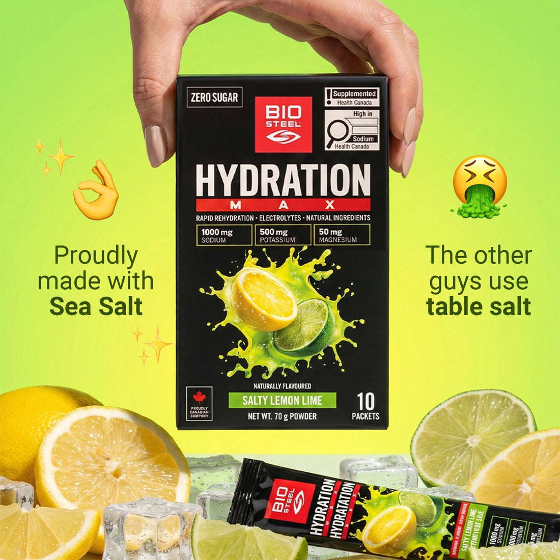 Hydration MAX / Salty Lemon Lime - 10 Packets